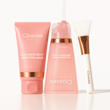 Bio-collageenmasker + kwast